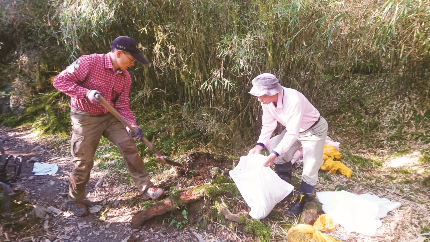 在企業支持經費下由志工維護、改善步道狀態，讓山友的每個腳步都更平穩、安全／顏春功 提供