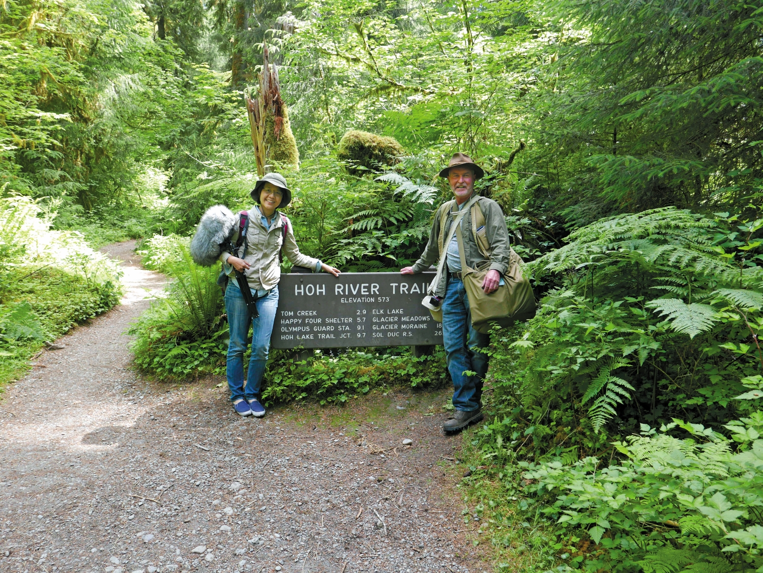 范欽慧與戈登以「聲」牽起的緣份，促成陽明山國家公園成為全球第一座「都會寧
靜公園」的美事／范欽慧 提供