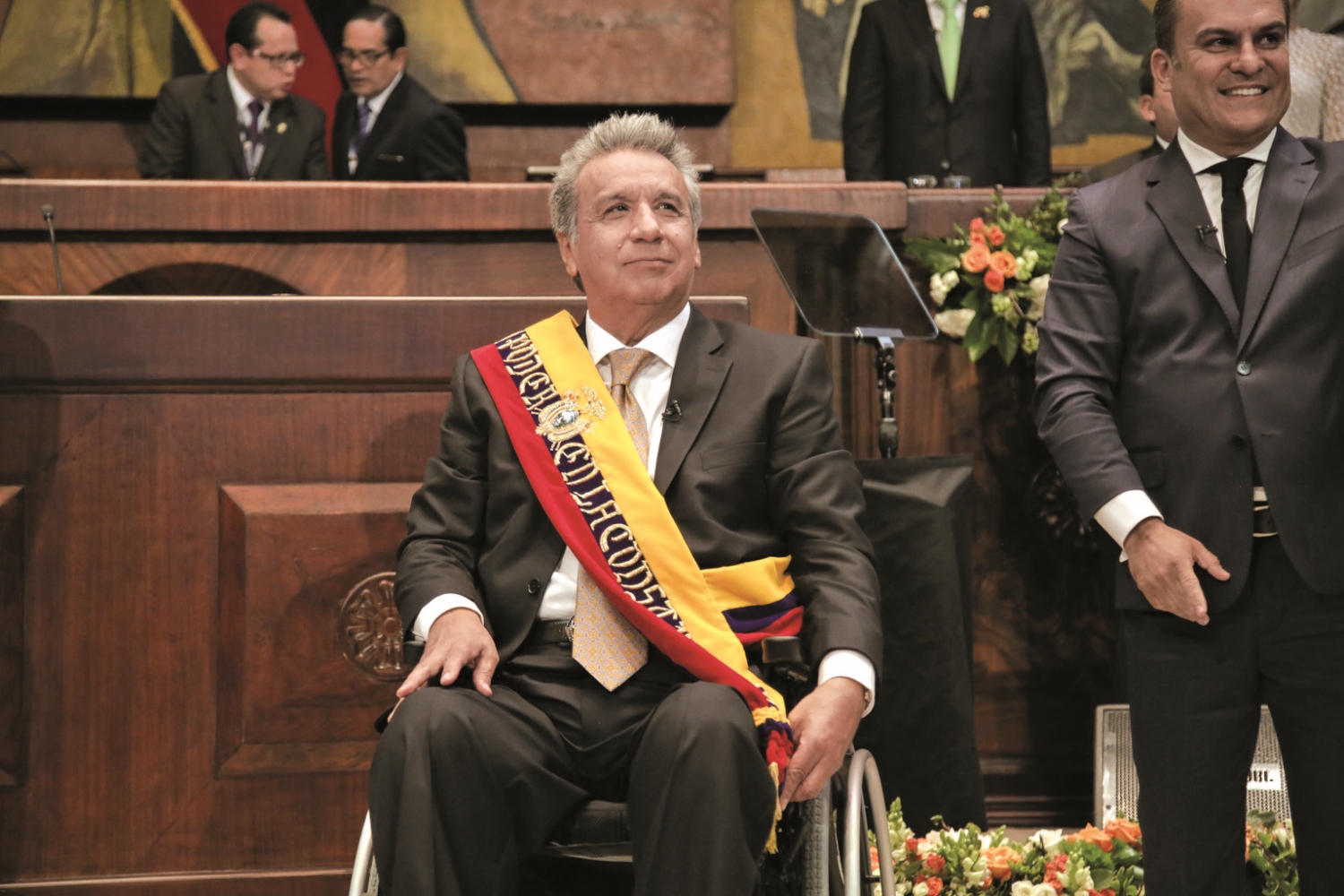 2017 年，利寧・莫雷諾（Lenín Moreno）就任厄瓜多總統，也是目前世界上唯一擔任國家元首的身障人士／ Asamblea Nacional del Ecuador 提供（來源：https://www.flickr.com/photos/31582298@N08/34061972243）