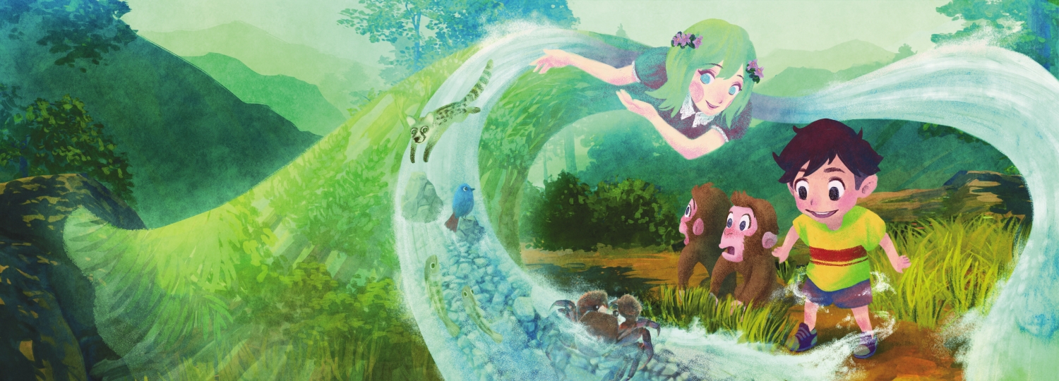 小魯結束愉快的冒險旅程，再回到太魯閣遊客中心，許下守護太魯閣的小小心願。 