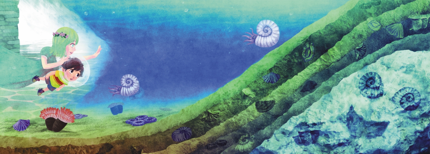 《太魯閣的秘密基地》繪本-海底風光