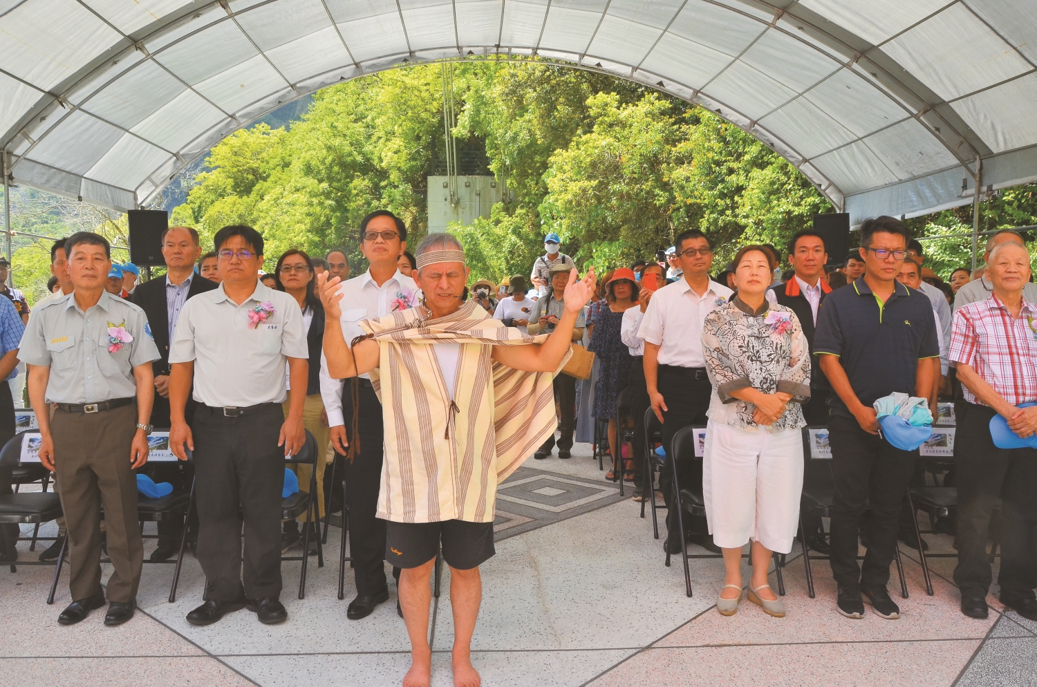 太魯閣族牧師祈福/太管處 提供