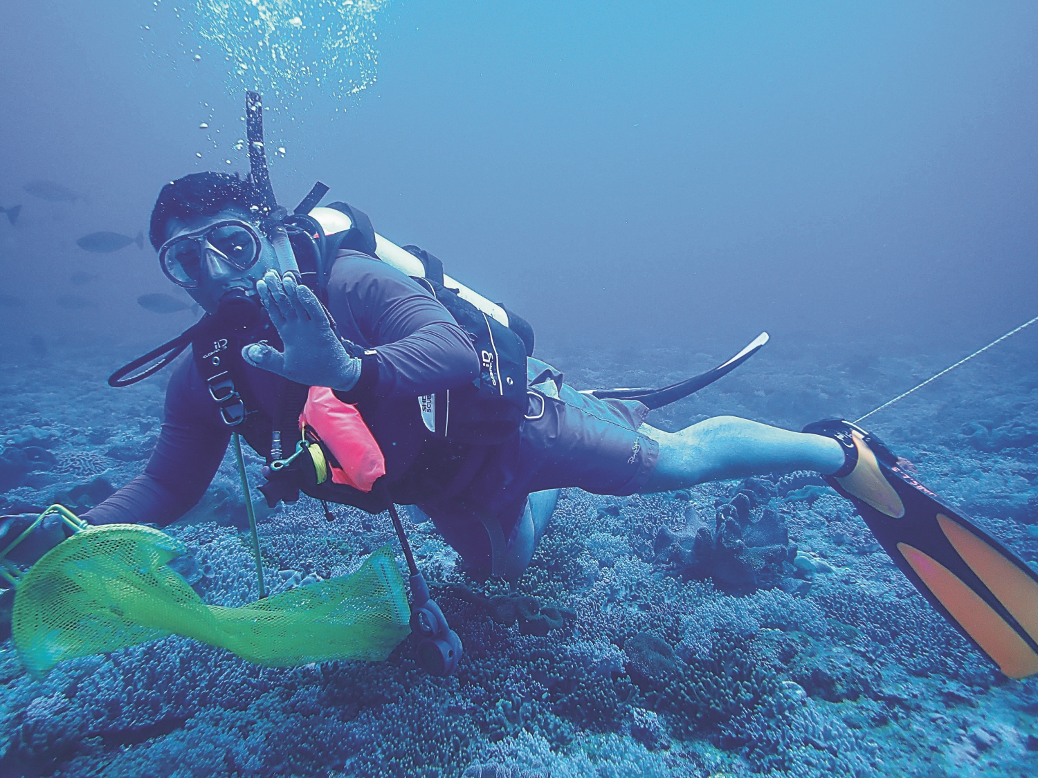 進行水下研究具一定程度的風險,只能藉經驗改善機制,提升研究安全/中山大學 提供