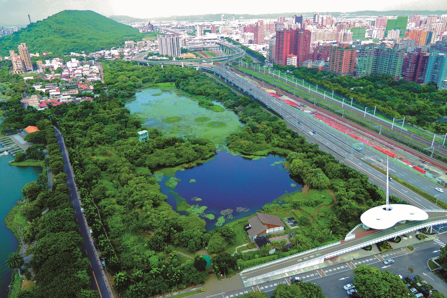 鳥瞰洲仔濕地/高雄市政府工務局養護工程處 提供