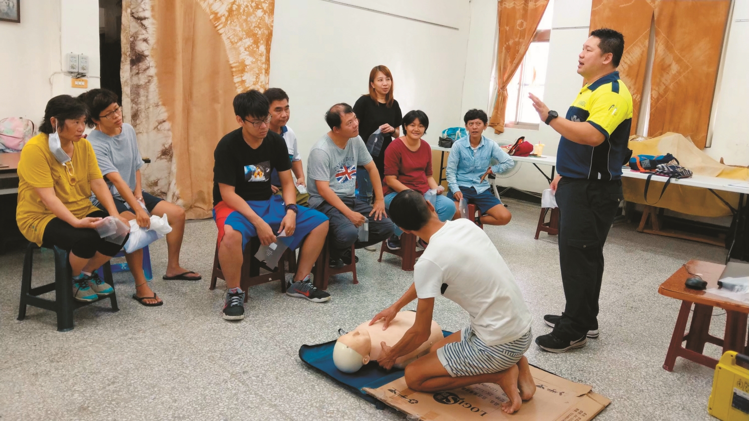 專業的急救課程讓解說員們也成為守護遊客生命的一道重要防線／墾管處 提供
