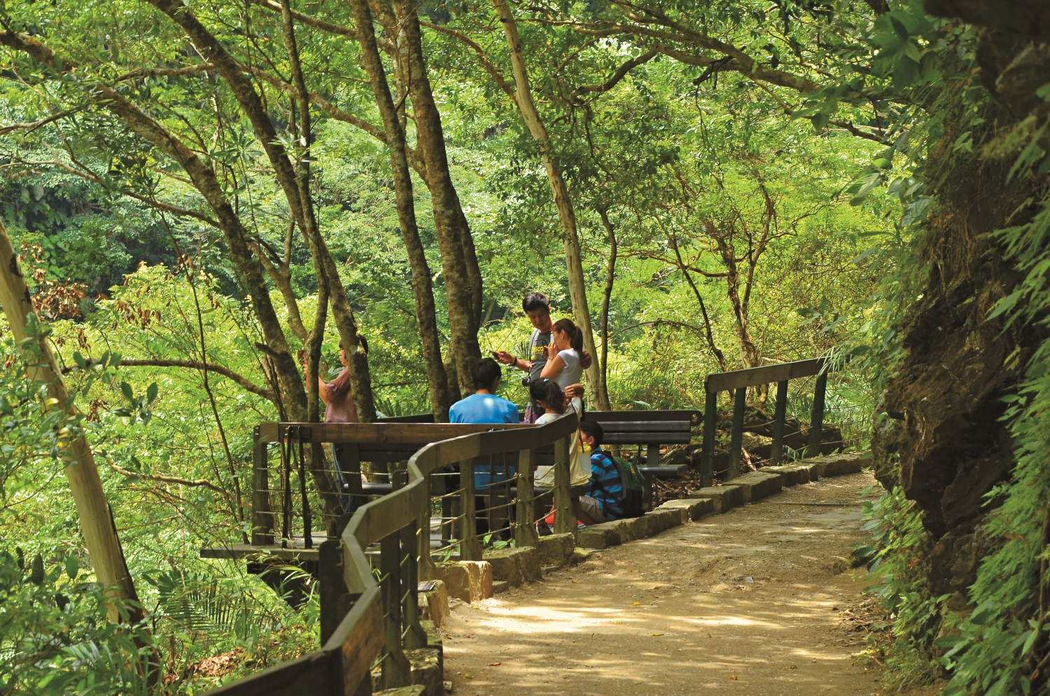 國家公園中規劃良好的步道吸引闔家造訪／太管處 提供