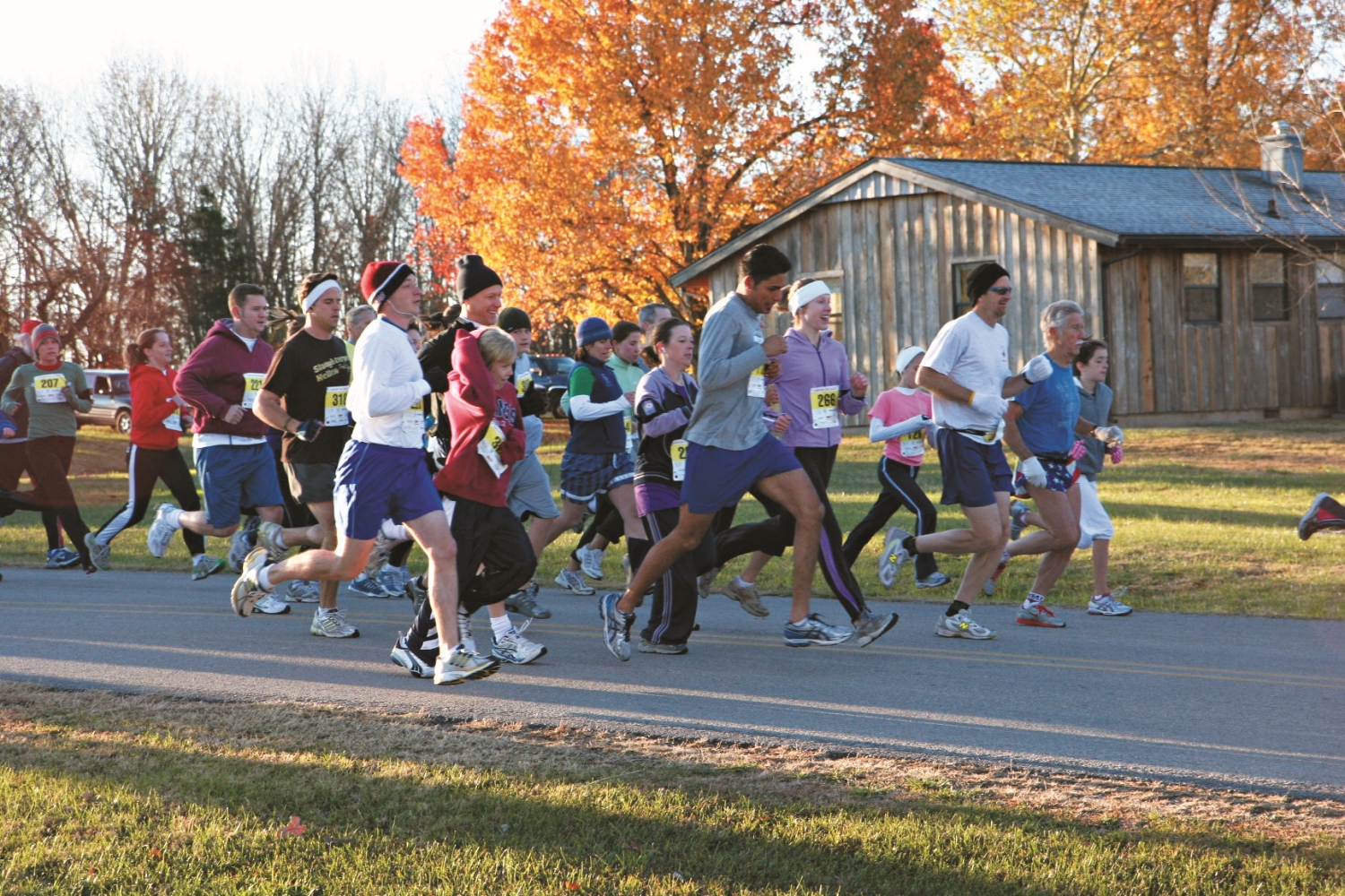 公園道路上的慢跑活動無需與車爭道,能自在享受運動過程