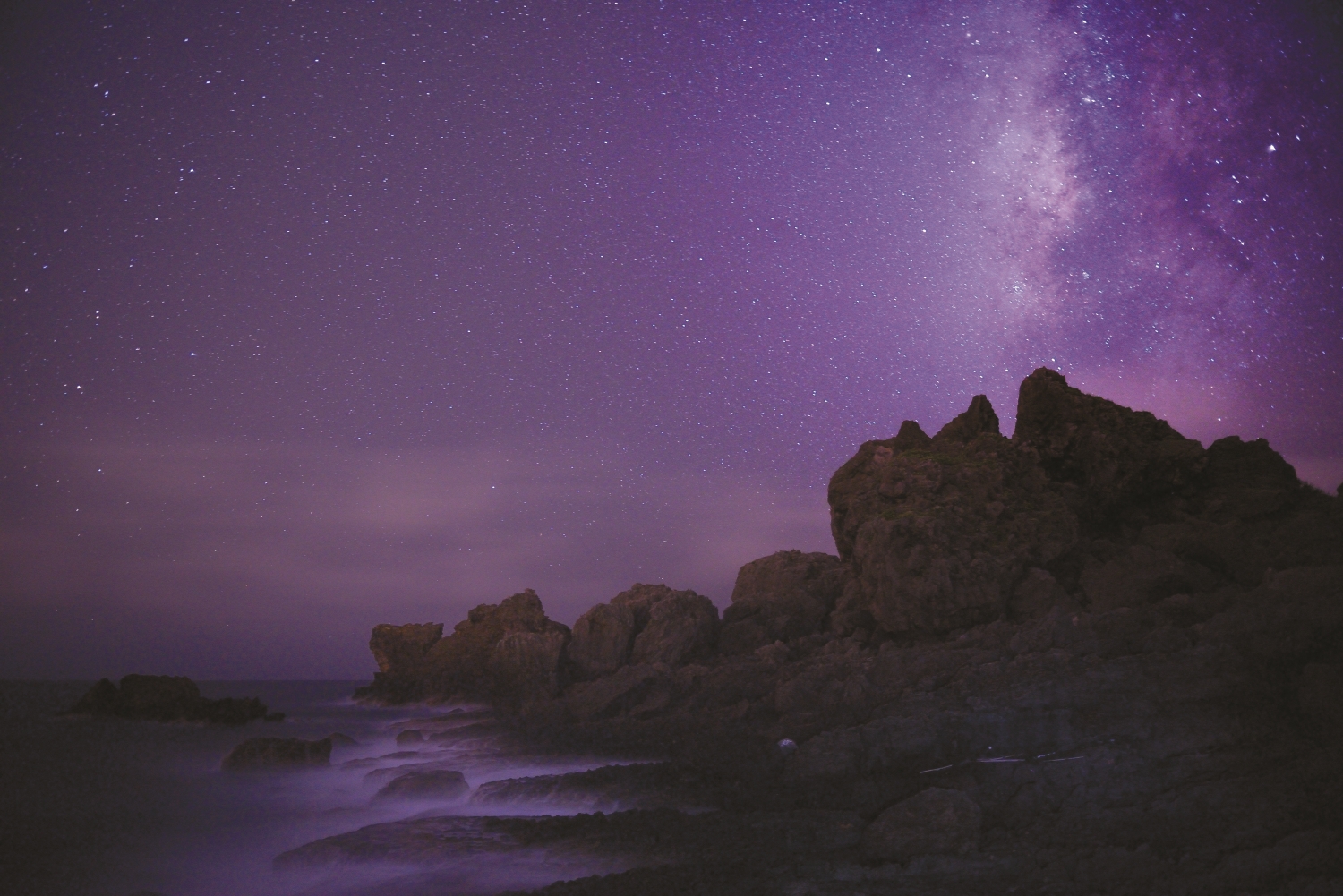 The bright starry sky of Maobitou. / Photo by Chung-Neng Chen