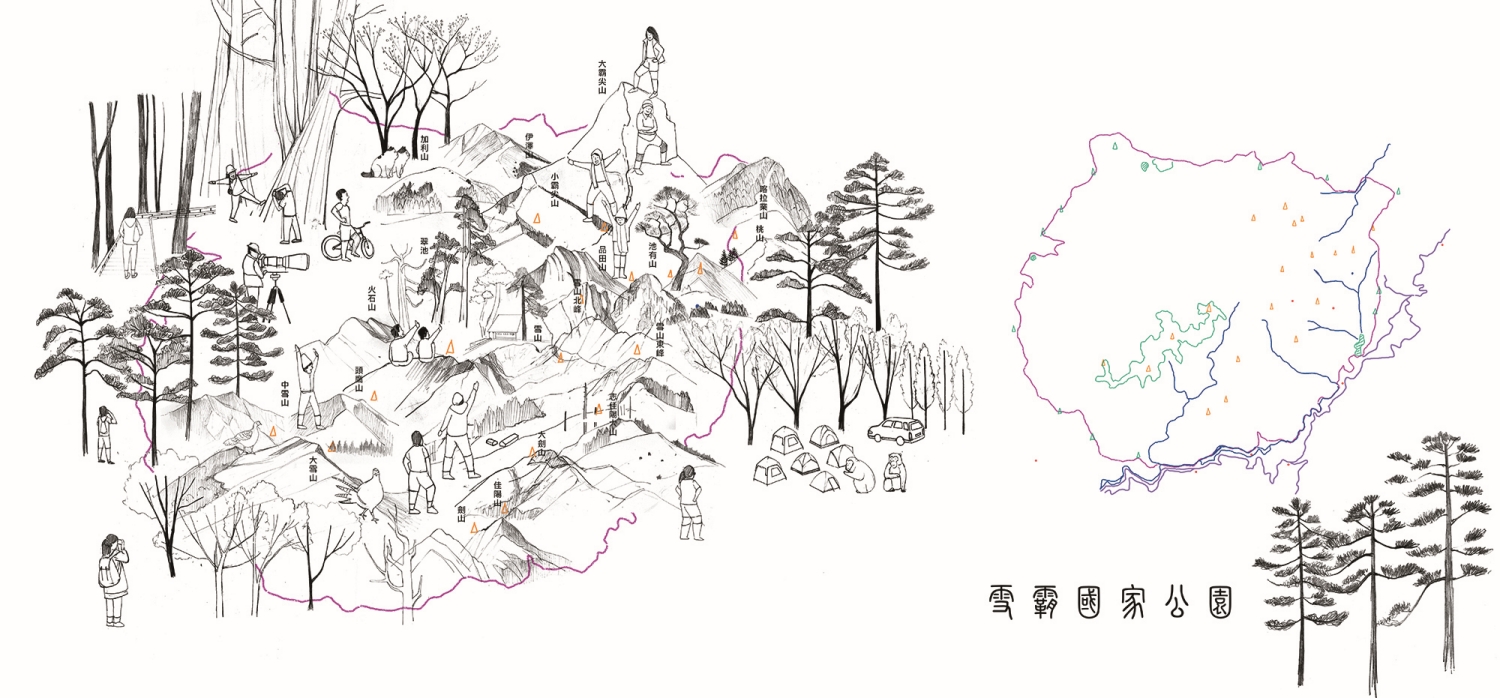 雪霸國家公園草圖