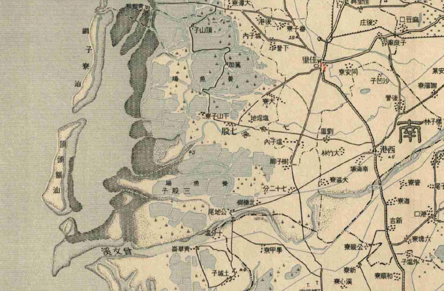 七股地區局部放大圖／台管處 提供