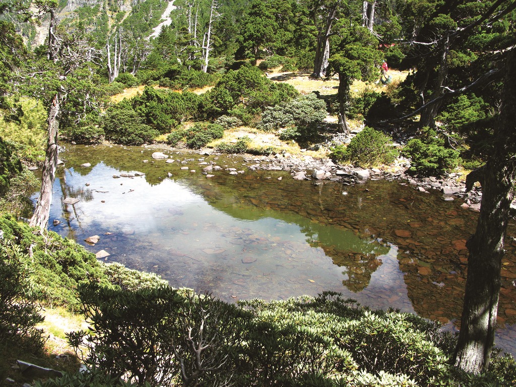 因「冰蝕作用」而成形的翠池／楊正雄 攝