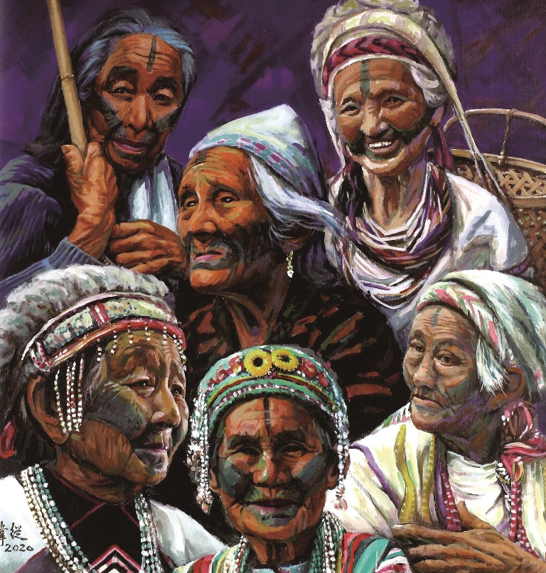 生命原舞曲.郭掌從原住民油畫展
