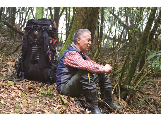 鍾安良從雪霸國家公園成立初期開始擔任保育巡查員／雪管處 提供