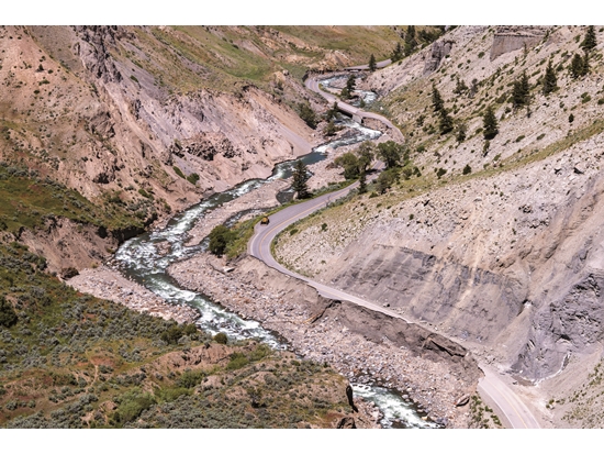 洪災後的黃石國家公園／ NPS Photo 提供