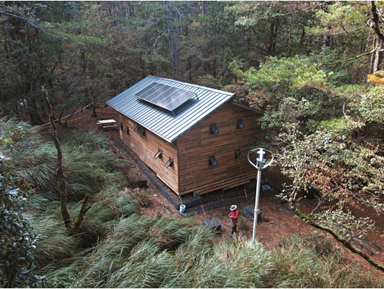Pingfong Cabins constructed using domestic timbers / Provided by Taroko National Park Headquarters