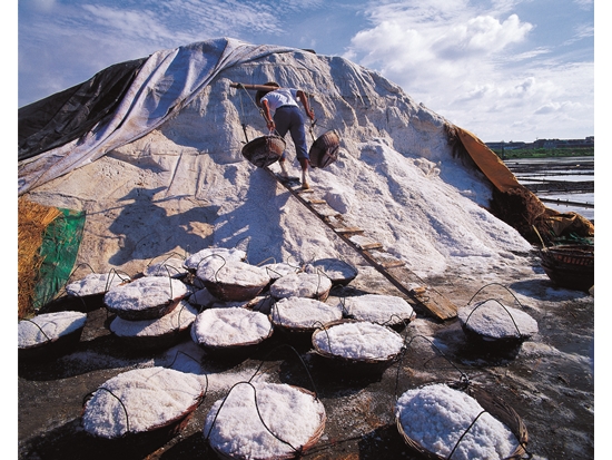 人文攝影作品《鹽田豐收》