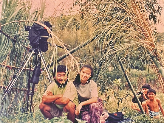 梁皆得和妻子陳秀梅在追鳥、拍鳥的路上始終相互扶持／梁皆得 提供