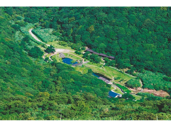 運用 GIS 空間資料，有助於掌握園區內的土地變遷與現況，圖為二子坪空拍／陽管處 提供（張榮欽 攝）
