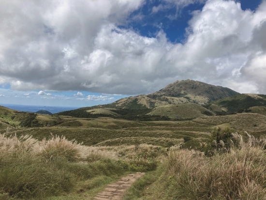 在陽明山平易近人的步道上享受抓寶的樂趣／陽管處 提供