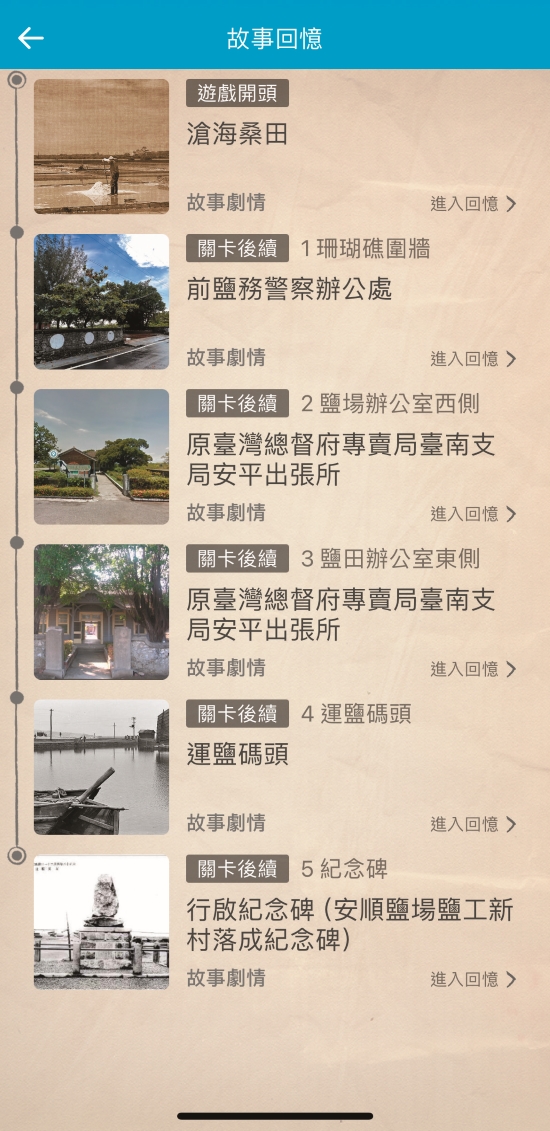 文字和介面力求簡單易懂，還設計有「故事回憶」功能可以再次溫習／台管處 提供