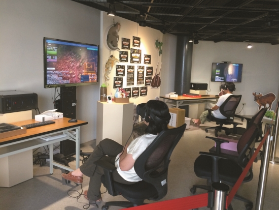  人在室內，就能跟著劇情暢遊壽山，了解當地特殊生態樣貌／
自管處 提供