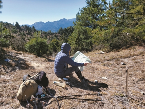 為探索輕量化的可能，每次登山展開更深入的思索