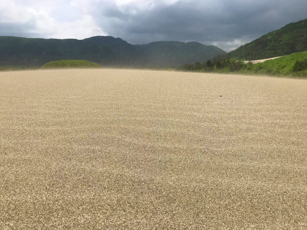 九棚砂丘的壯闊美景勝過臺26線的「風吹砂」(墾丁國家公園管理處提供)
