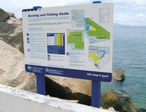 分區使用告示牌