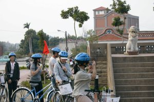 騎自行車遊古寧頭聚落