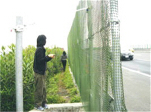 高速公路旁的圍網