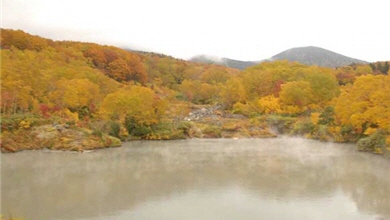 十和田湖湖面氤氳/李柏壯攝