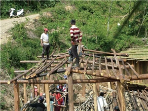 男主角的家塔建過程。家屋就在牢實穩固的根基下逐漸形成。/雪霸國家公園提供，古少麒攝