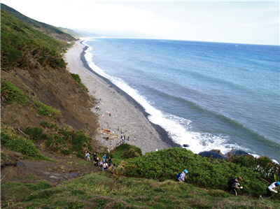 陡升的坡道，其坡度將近有100公尺/洪廣智攝