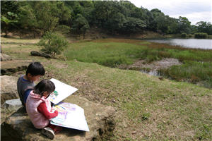 溼地內有豐富多元的生態系統，肩負著教育下一代的重要意義