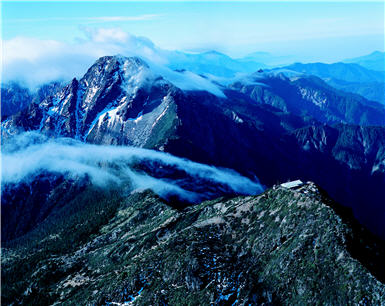 Mt. Jade Main Peak．Borders of Nantou, Kaohsiung and Chiayi Counties