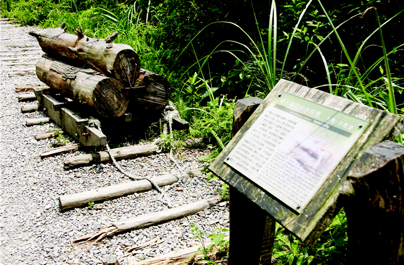 Bureau of Forestry sets up all kinds of explanation boards along the trail. (by Ta-chung Lu)