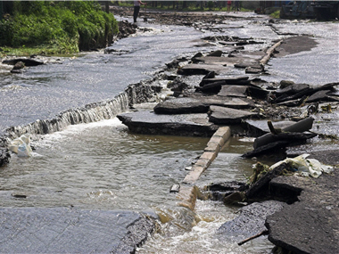 The severest flood in a hundred years was a lesson learned the hard way. Many infrastructure people take pride in turned out to be a burden for Nature. / by Adu.