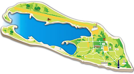 The map of Dongsha Atoll National Park. /Photo provided by Marine National Park