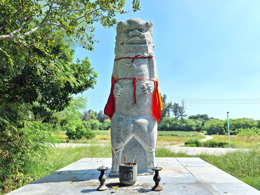 位於馬山三角堡旁的風獅爺，是台灣好行風獅爺主題路線上午線的導覽對象之一(金門國家公園管理處提供/張慈蕙攝)