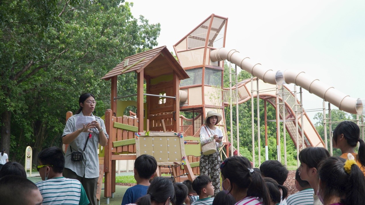 自管處表示，未來會搭配戶外教學及環境教育課程，讓共融遊戲場的運用上更具彈性空間(國家自然公園管理處提供)