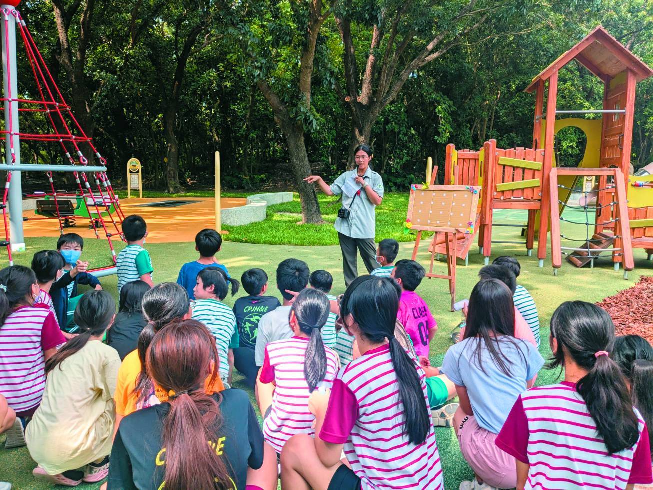 遊戲場結合環教課程，讓場域體會更加深刻