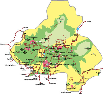map of Yangmingshan