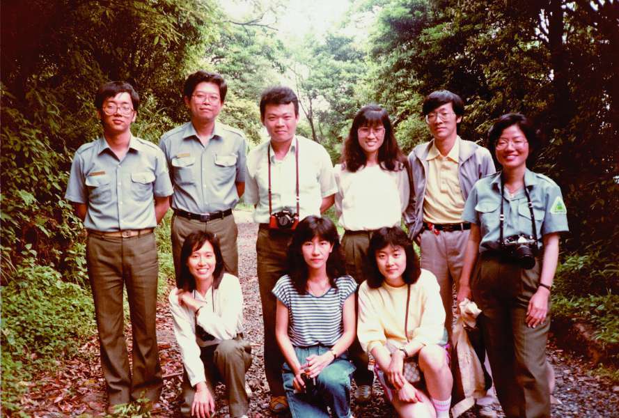  1986年陽管處同仁勘查二子坪步道
