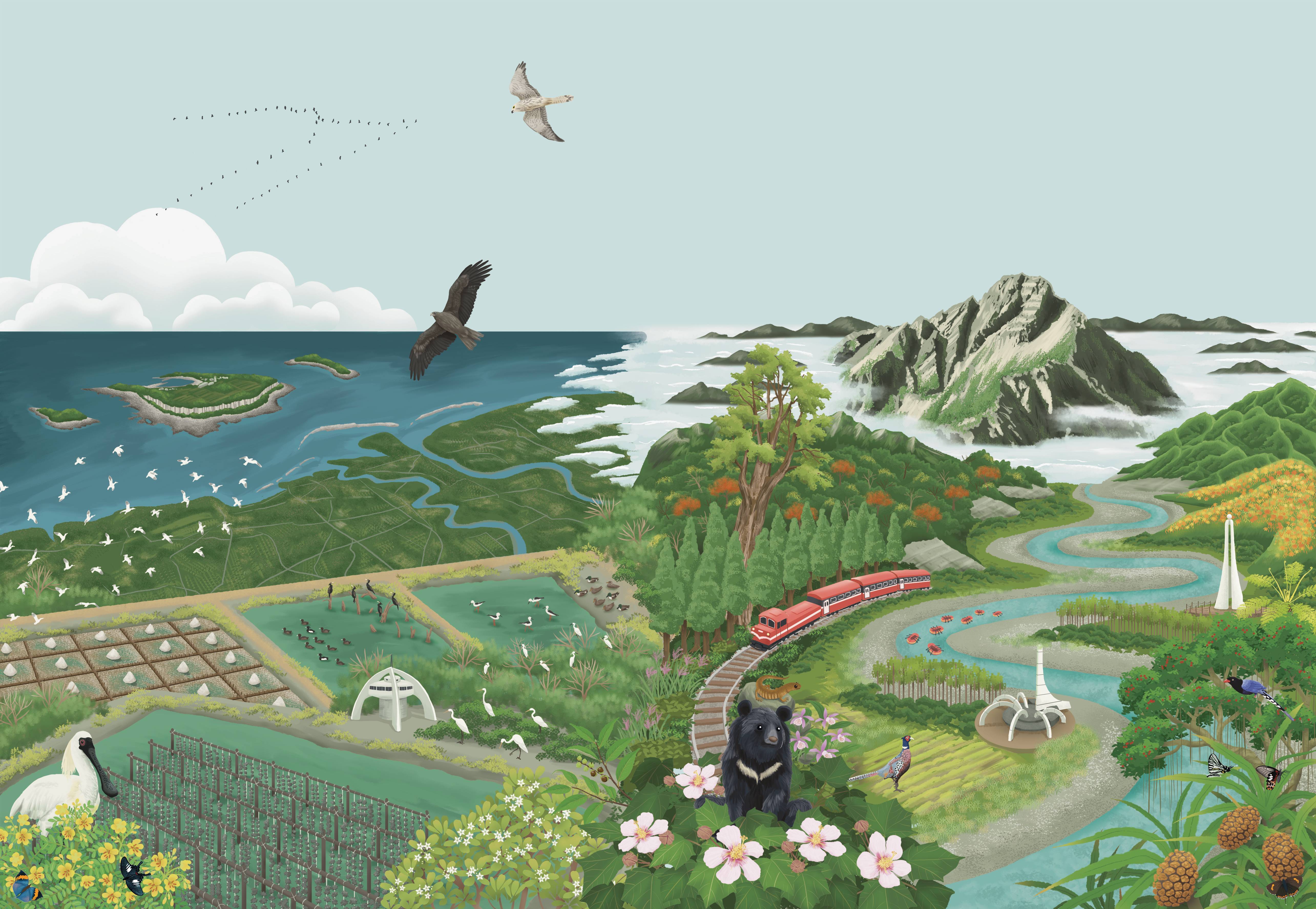 核三廠入水口附近，軸孔珊瑚生氣蓬勃，成為各類海中生物的舞臺／海生館 提供（楊東霖 攝）