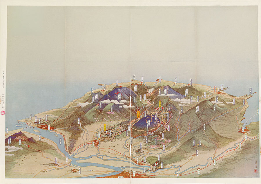 日治時期大屯山彙地圖／國立臺灣歷史博物館 提供