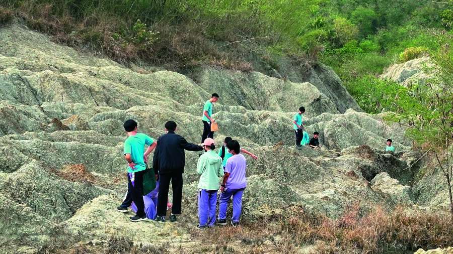 透過環境教育探索惡地生態／黃惠敏 提供


