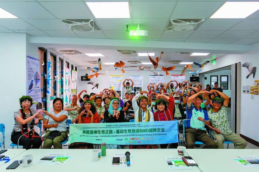 臺印生態旅遊DMO國際交流參訪里德社區，氣氛熱情洋溢／墾管處 提供
