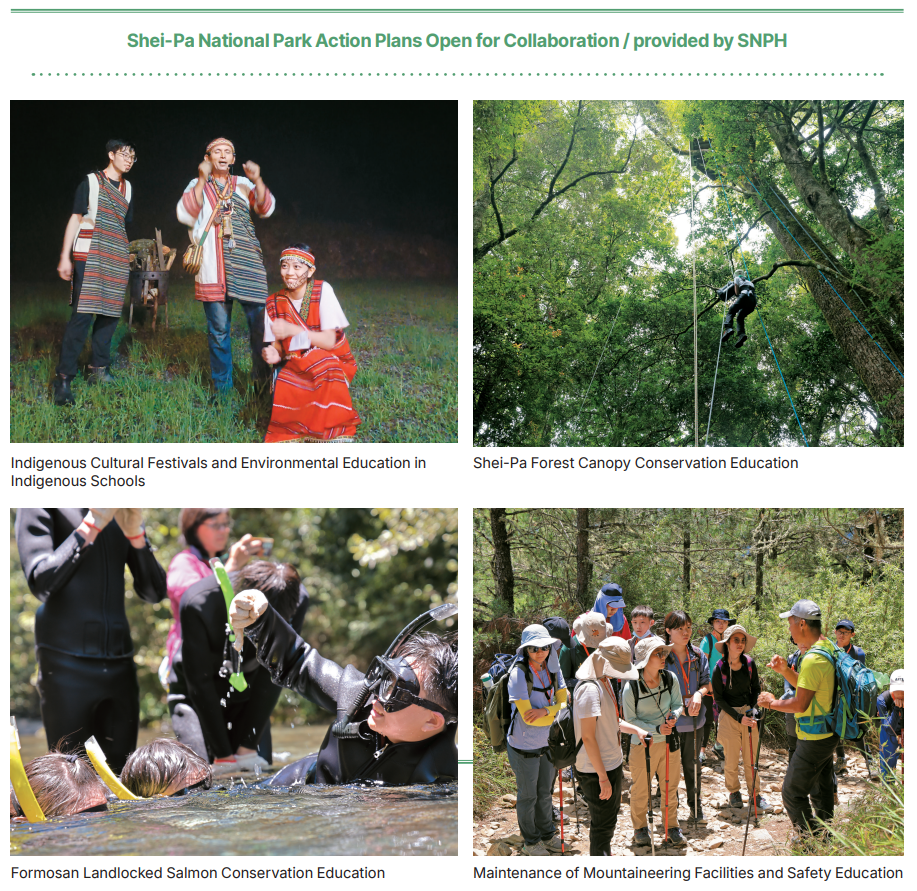 Shei-Pa National Park Action Plans Open for Collaboration / provided by SNPH