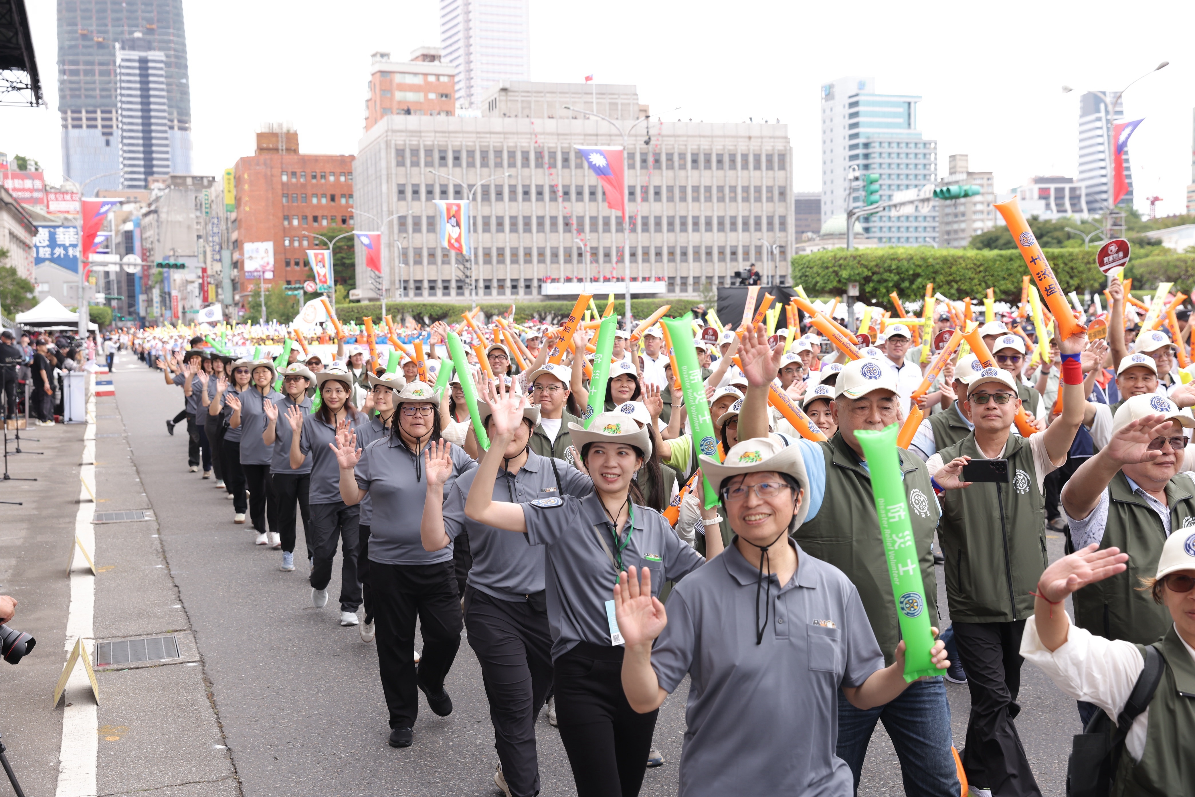 超過 2,500 名防災夥伴走上國慶舞臺